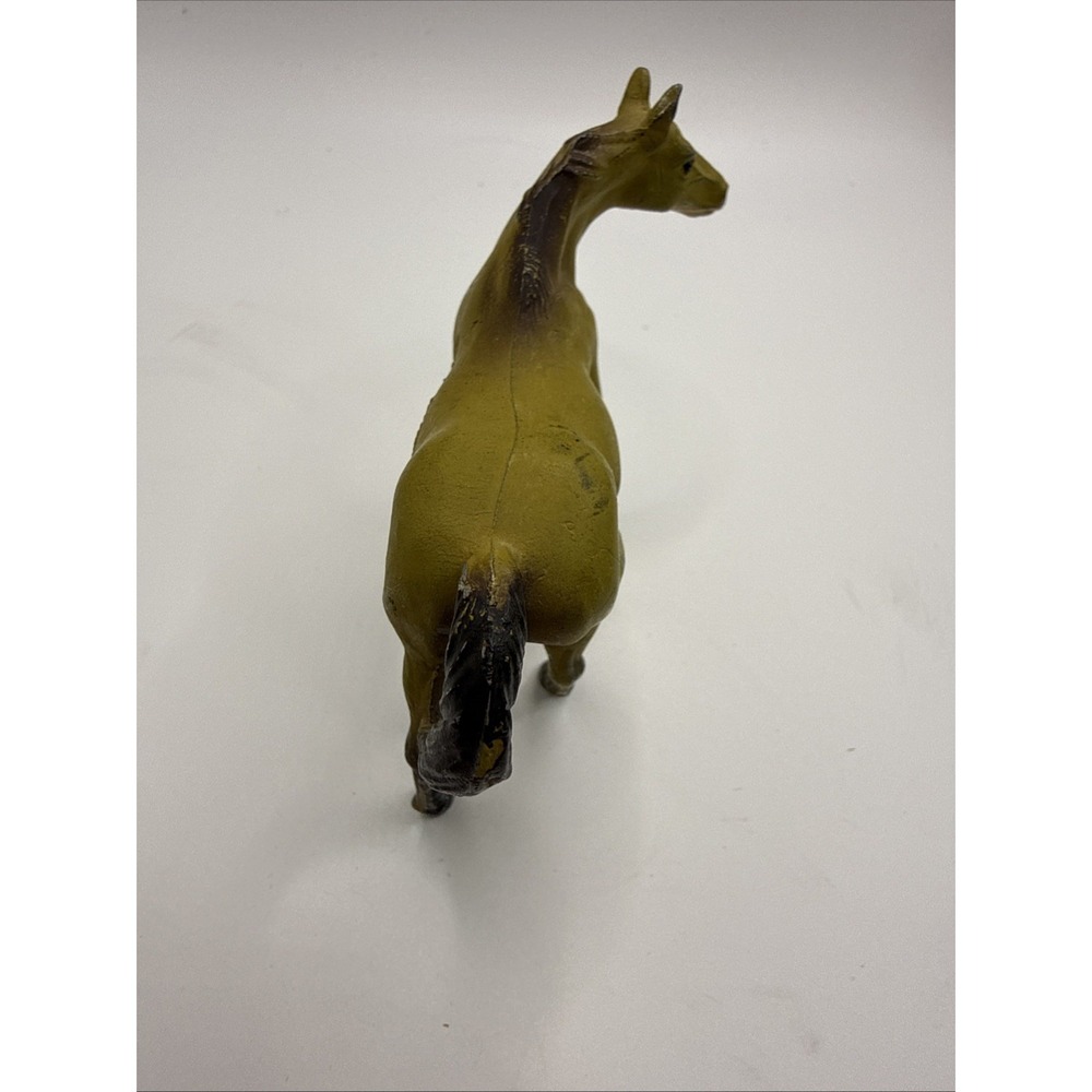 Vintage Durham Industries Miniature 3" Horse Cast Metal Tan Yellow  1976 (#3) - Picture 3 of 8